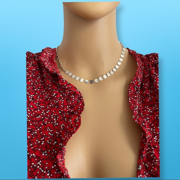 Disc Chain Necklace - Picture 2 of 4